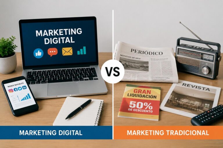 Diferencia entre marketing digital y marketing tradicional